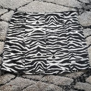 NWOT Zebra Print Skirt
